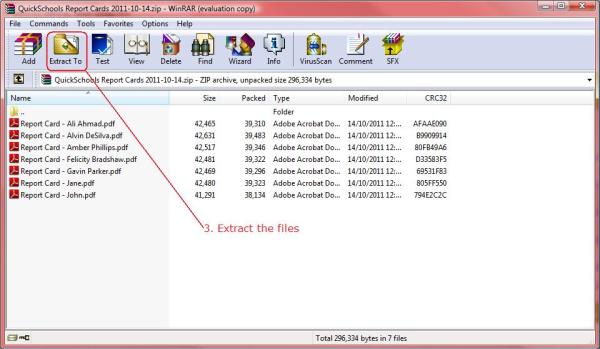 Extract the files