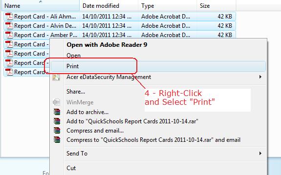 Select, Right-Click, and Print