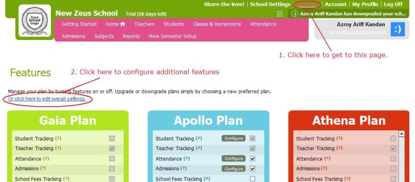 The Features Page