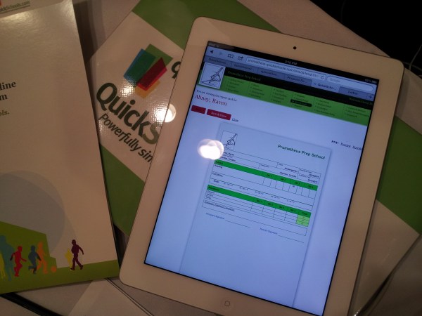 QuickSchools HTML5 on the New iPad QuickSchools HTML5 on the New iPad
