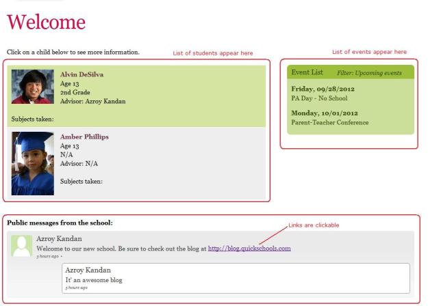 QuickSchools Parent Portal QuickSchools Parent Portal