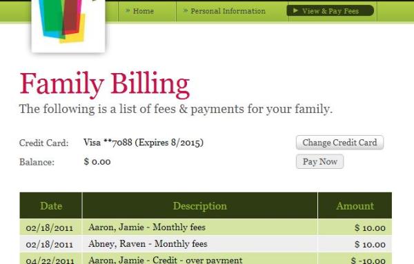 Parent Portal with Online Payments enabled Parent Portal with Online Payments enabled