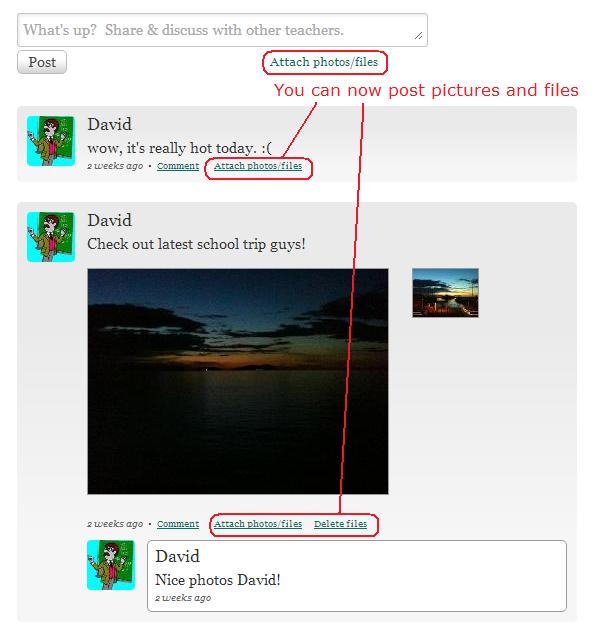 Post Pictures and Files on QuickSchools