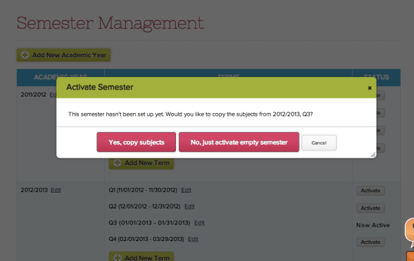 Activating an Empty Semester