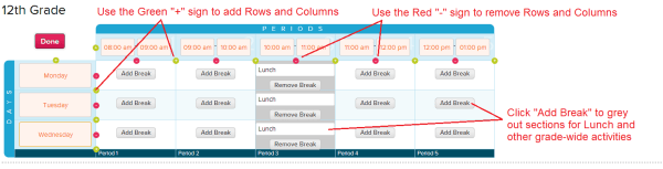 Customize Period Structure: Days and Periods