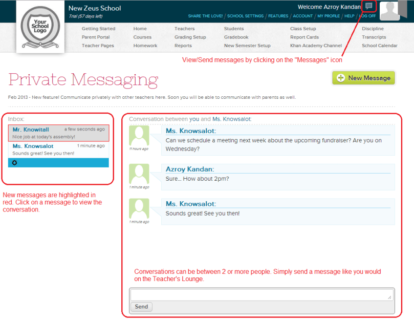 PrivateMessaging