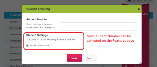 Turn on Auto-Generated Student ID