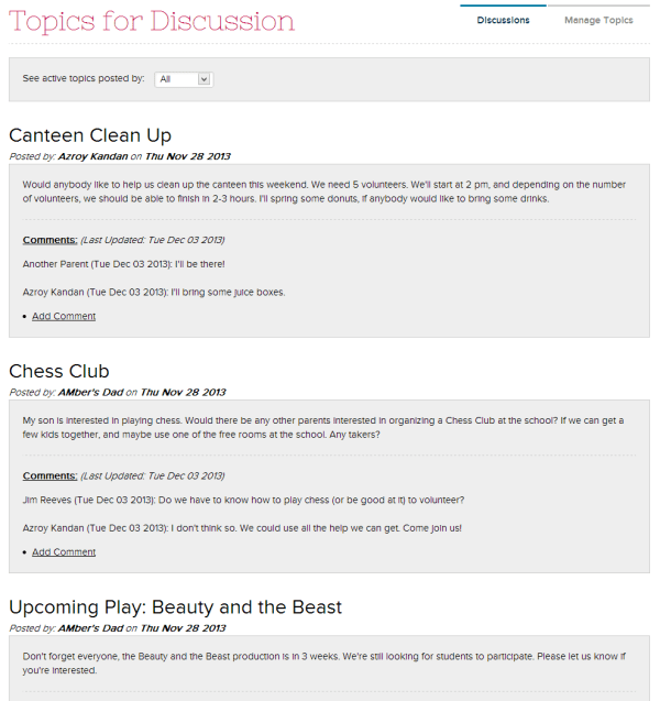 Topica Online Discussions