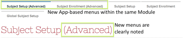 App integrates with your current Subject/Courses module