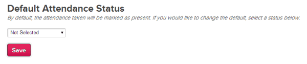 Default Attendance