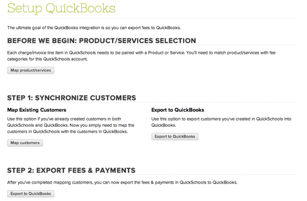 Setting Up QuickBooks Integration