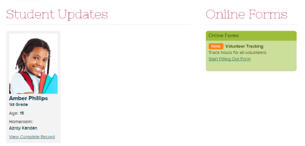 Online Forms on Parent Portal