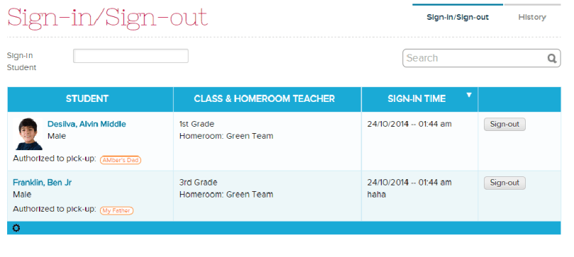 Sign-In / Sign-Out Sheet