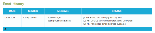 Mass Email Delivery Status after Delivery