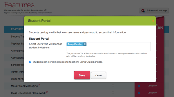Turn on Private Messaging for Students