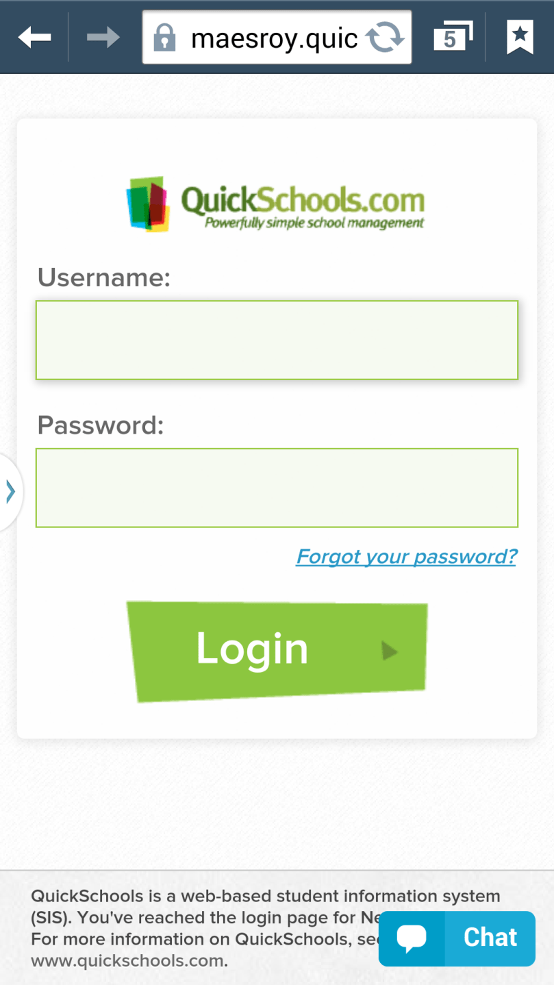 Mobile-Friendly Login Page on Mobile Device
