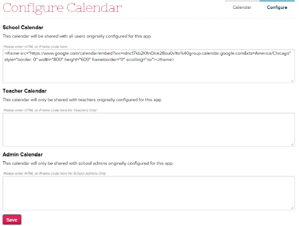 Multiple Calendars on Calendar App