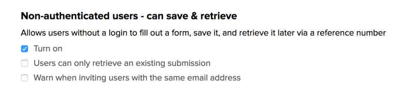 Configure Online Form Packet for Non-Authenticated Users
