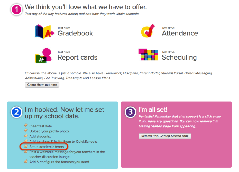 Getting Started with Semesters for Trial Accounts
