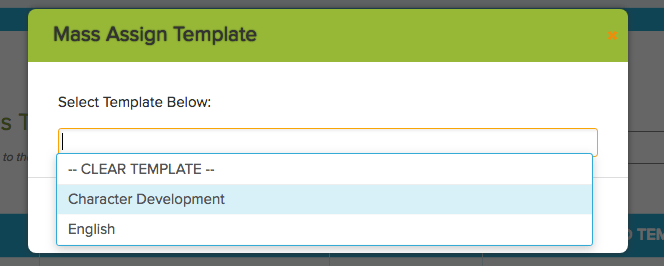 Mass Assign Template to all selected Subjects