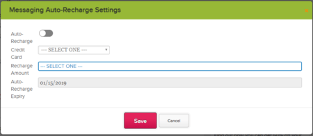 Auto-Recharge Paid Messaging