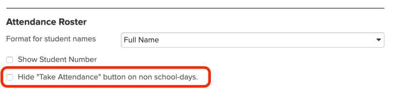 Enable this setting to restrict attendance
