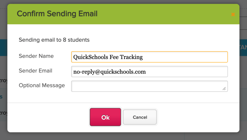 Specify Sender Name and Email with Bulk Email Latest Statement