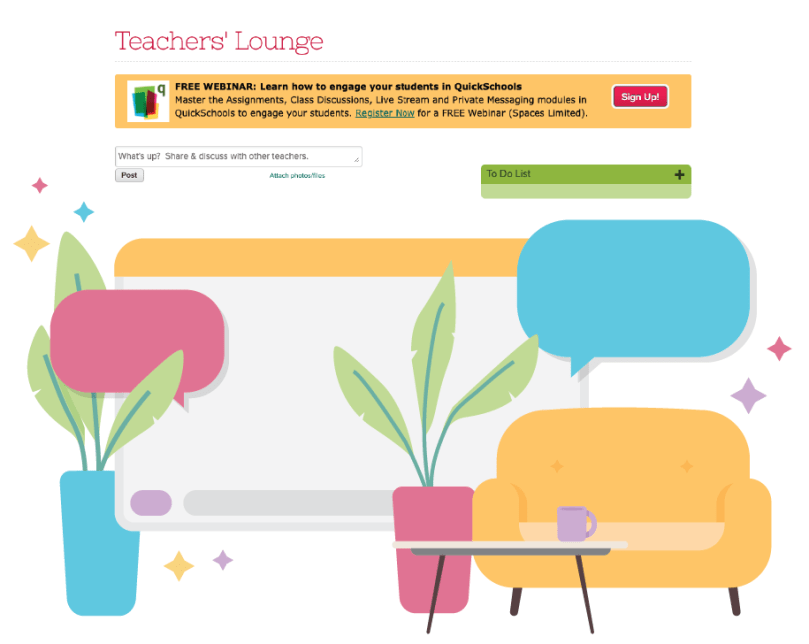 new webinar series for teavhers with quickschools