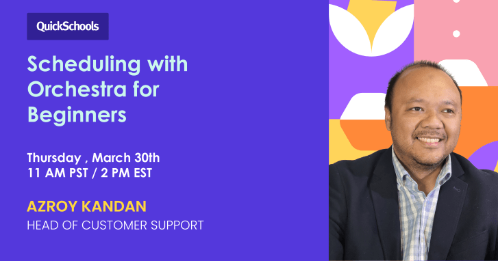 quickschools March 2023 Webinar Announcement