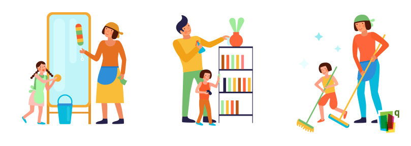 Spring cleaning activity to celebrate Spring