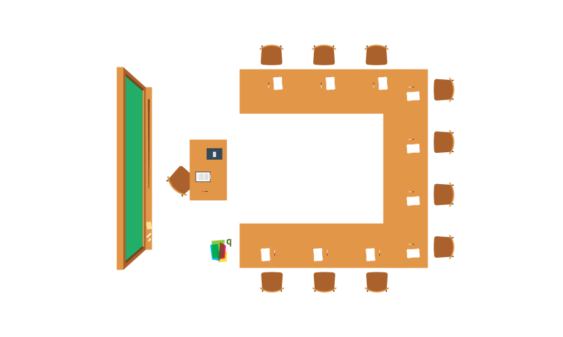 U -  Shape Classroom Arrangement