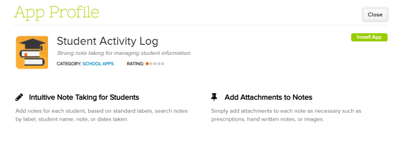 Student Activity Log App