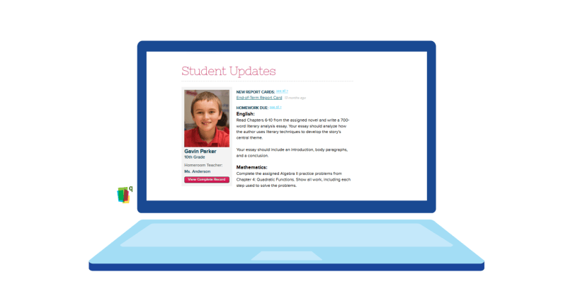 Homework Tracking with QuickSchools SIS