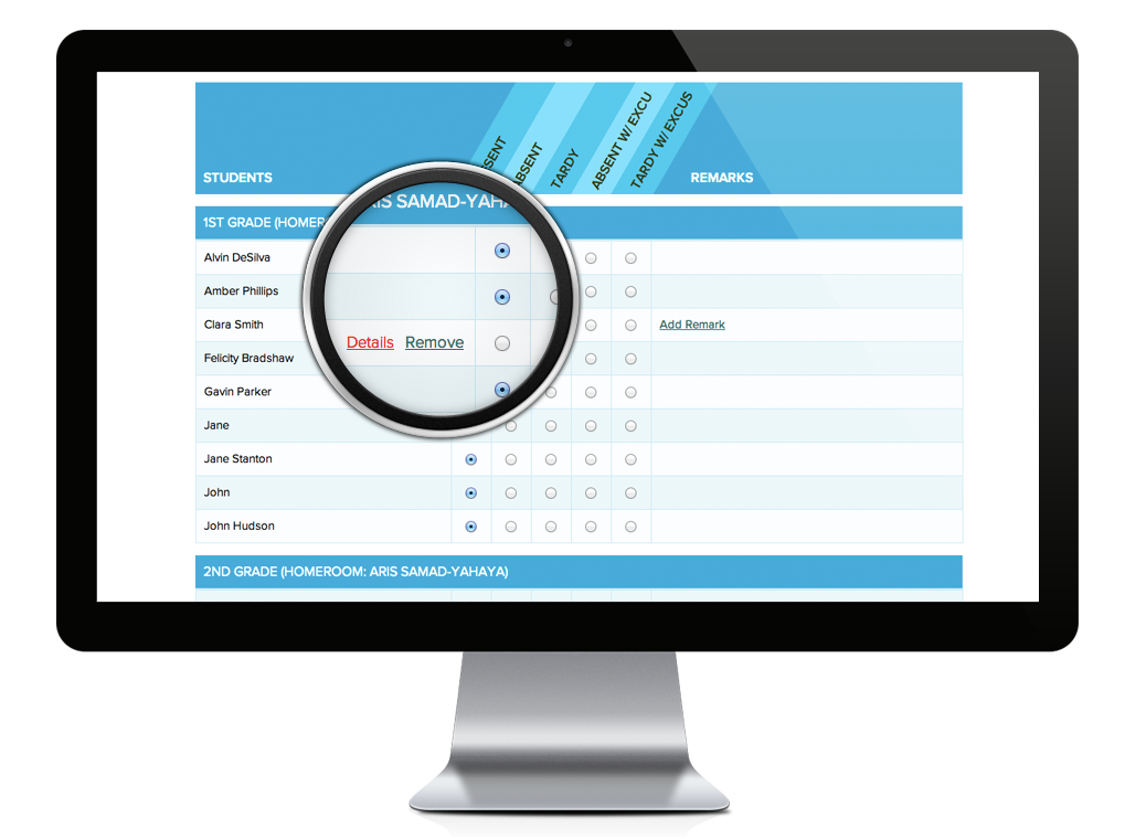 School attendance tracking